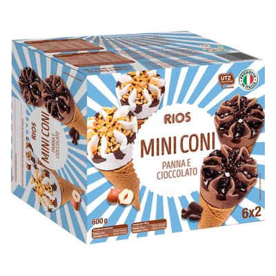Image of Mini coni panna e cioccolato