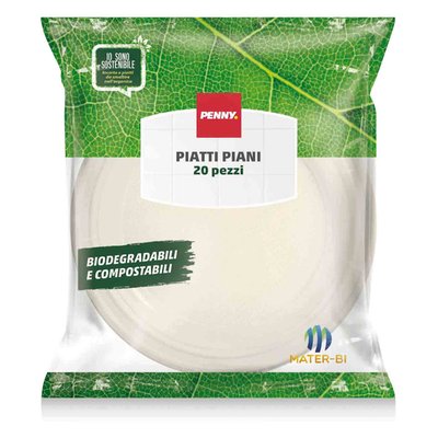Immagine di Piatti piani biodegradibili